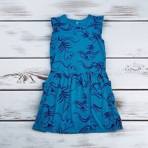 Tea Collection Blue Floral Dress Size 10